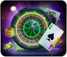 Layar permainan baccarat langsung dengan dealer dan kartu di studio yakuza777